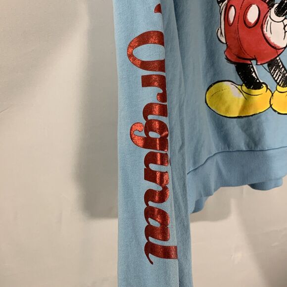 Disney Mickey Mouse Sweatshirt Size 3xl Juniors Cropped - Picture 2 of 5